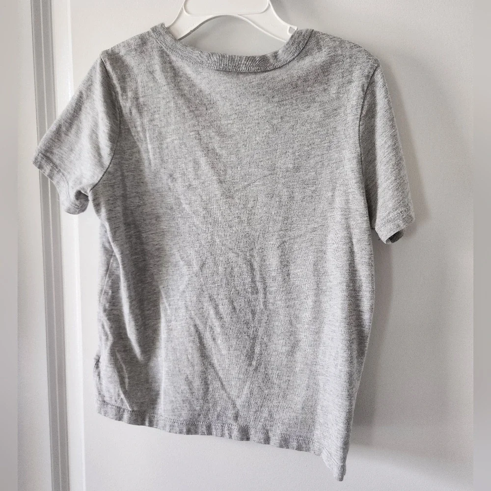 Gap Kids sz XS Gray T Shirt Growing‎ Up is Overrated Graphic Tee Basics School